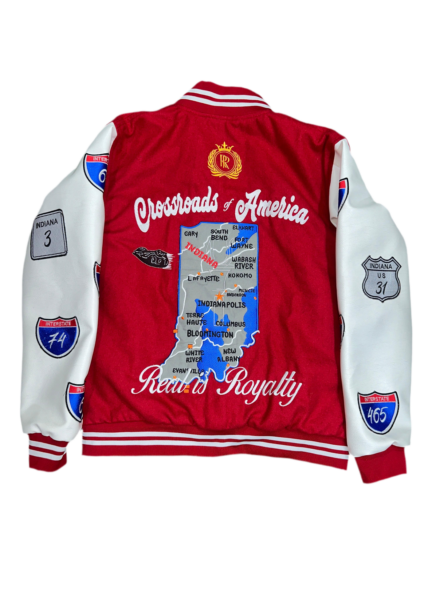 Realla Red Road Runner Varsity Jacket