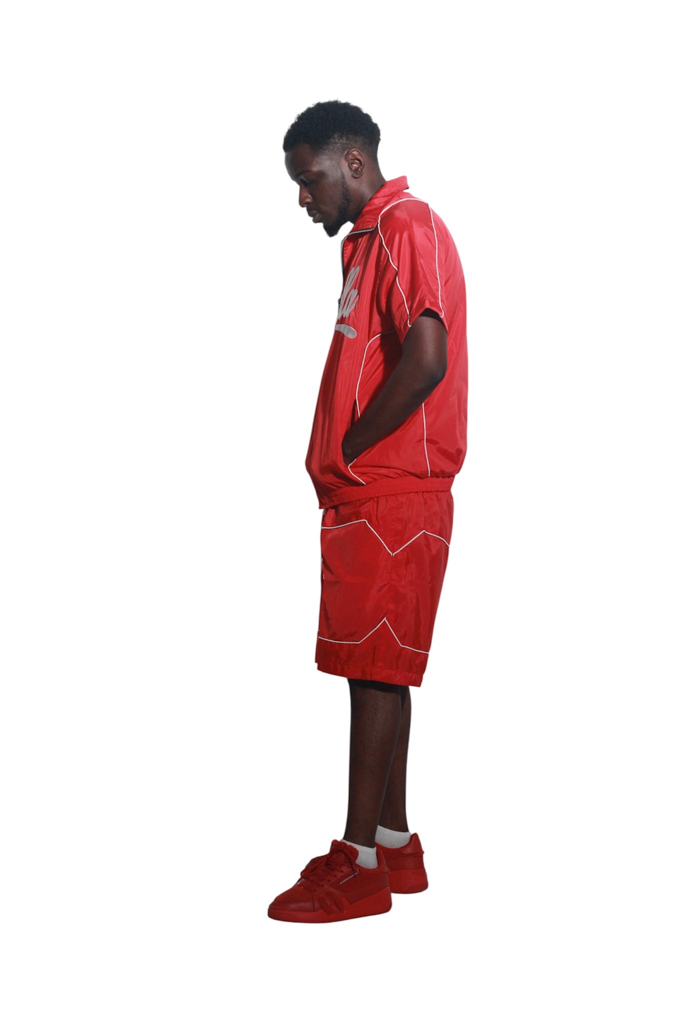 Realla red short set