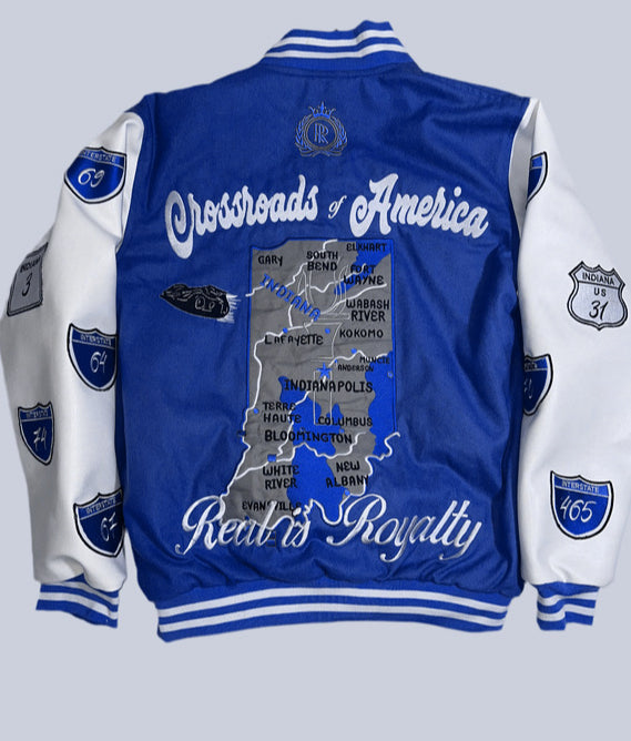 Realla Blue Road Runner Varsity Jackets