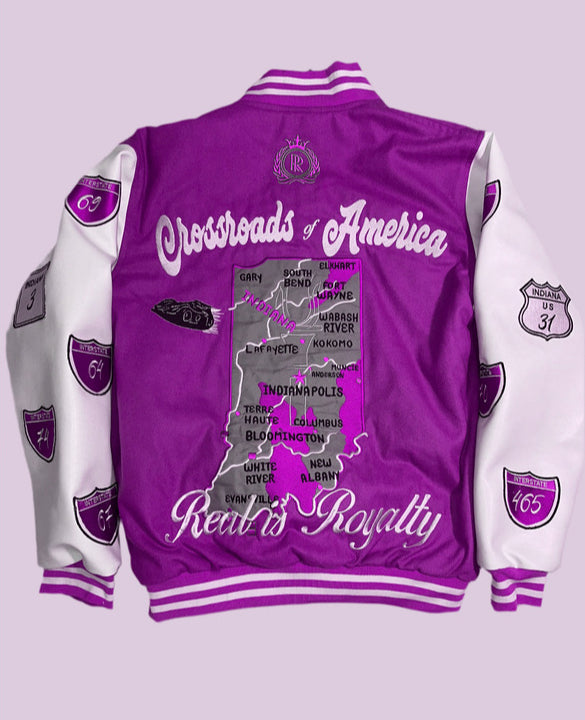 Realla Purple varsity Jacket