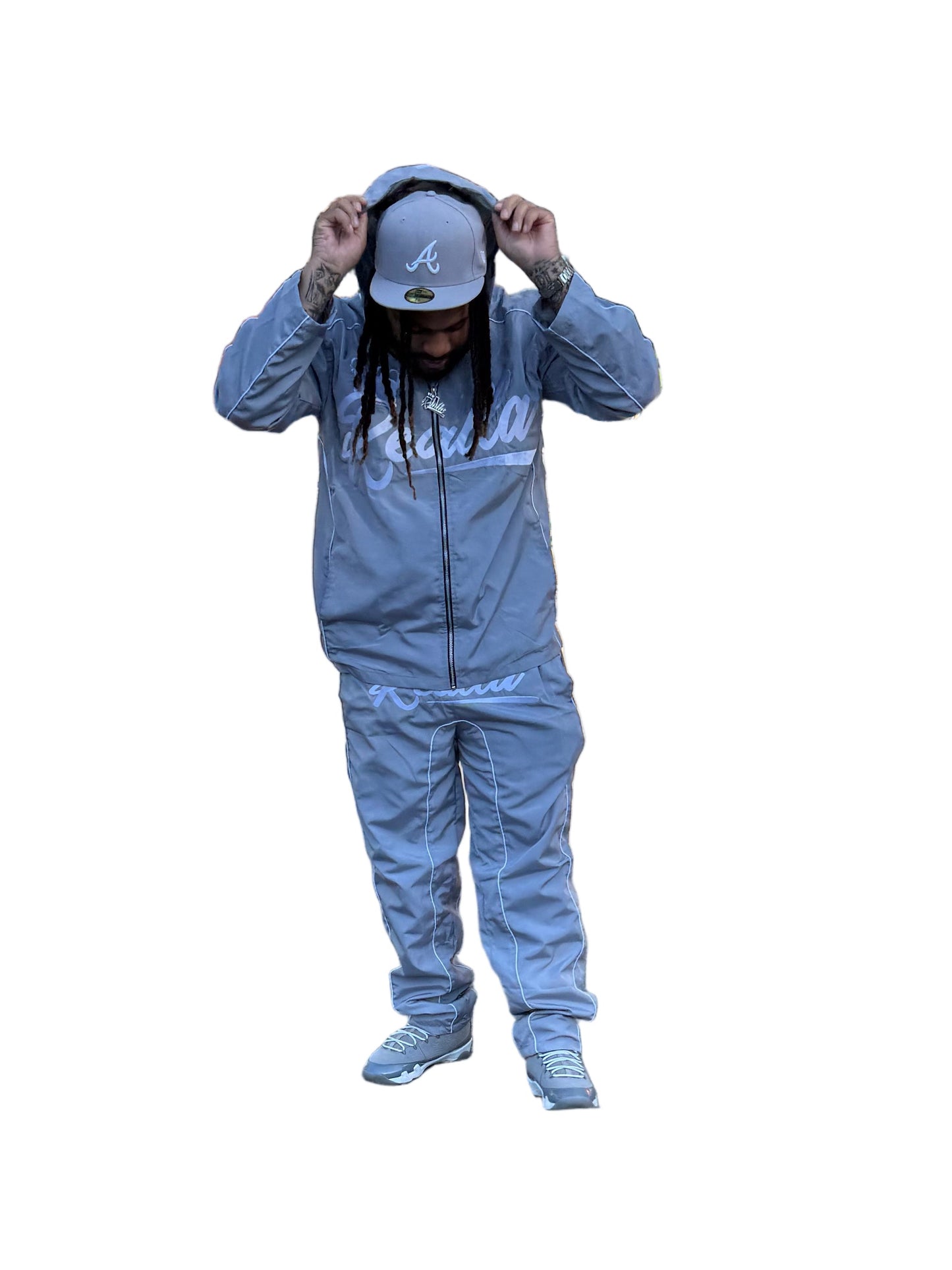 Realla Grey windbreaker track suit