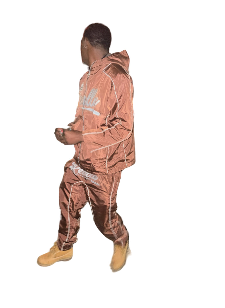 Realla Brown Windbreaker set