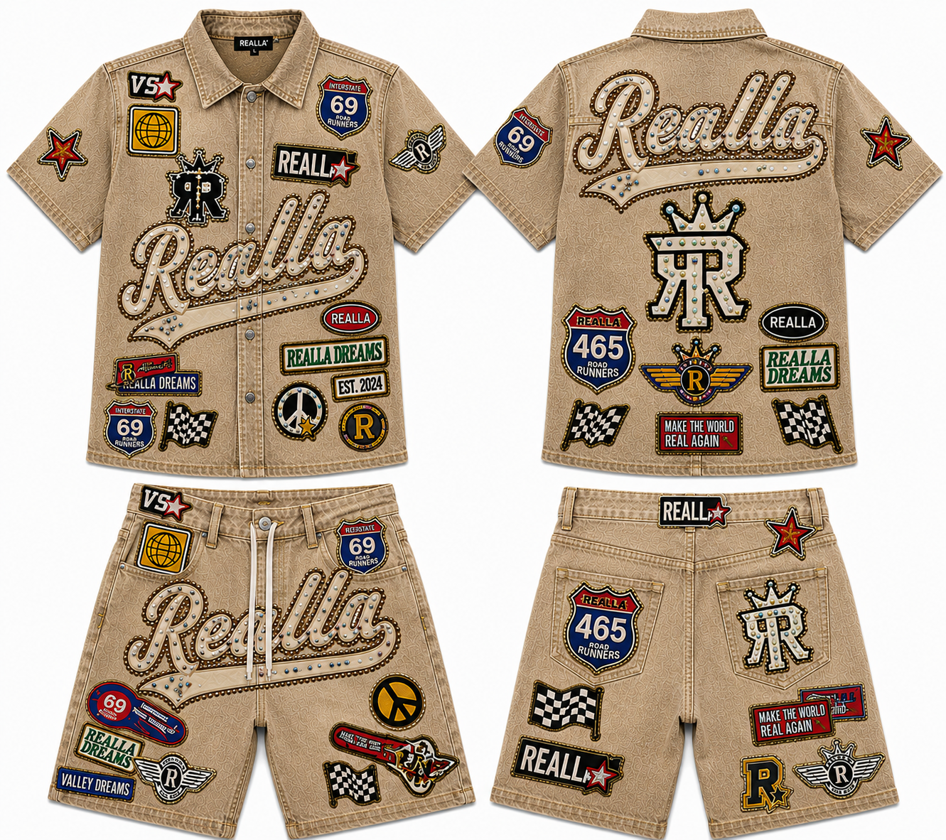 Realla Tan Jean set