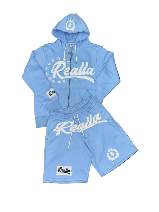 Realla Baby blue short set