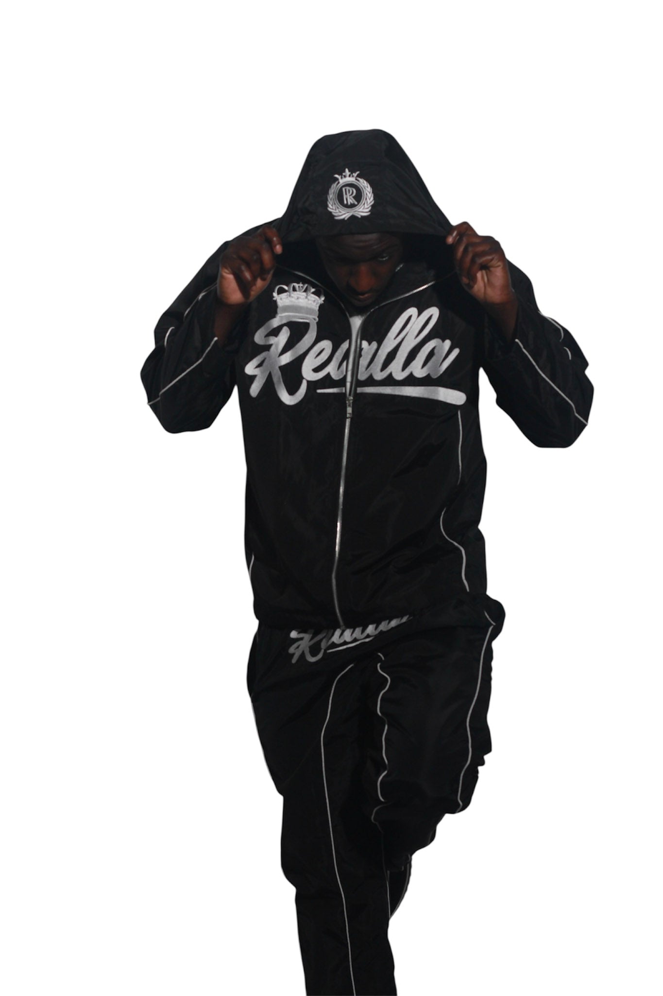 Realla Black windbreaker set