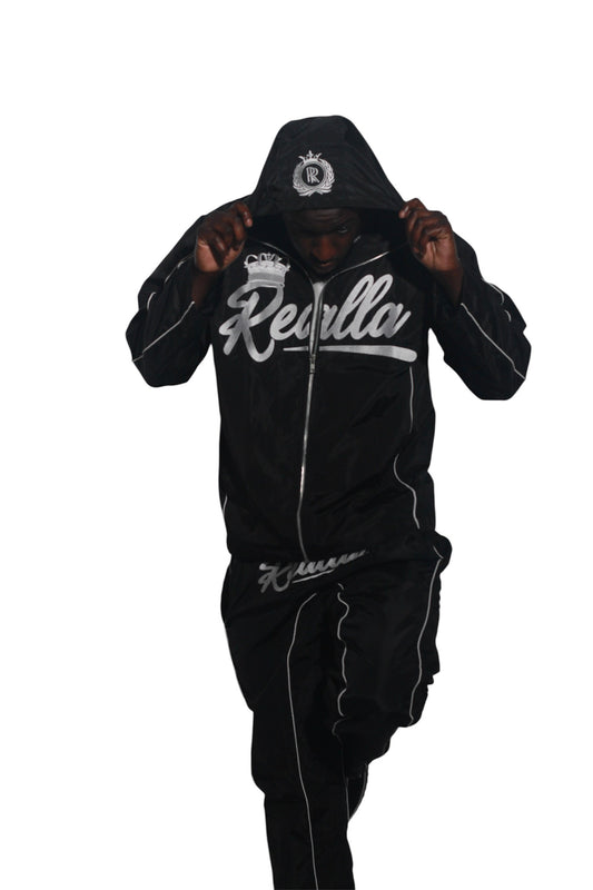 Realla Black windbreaker set