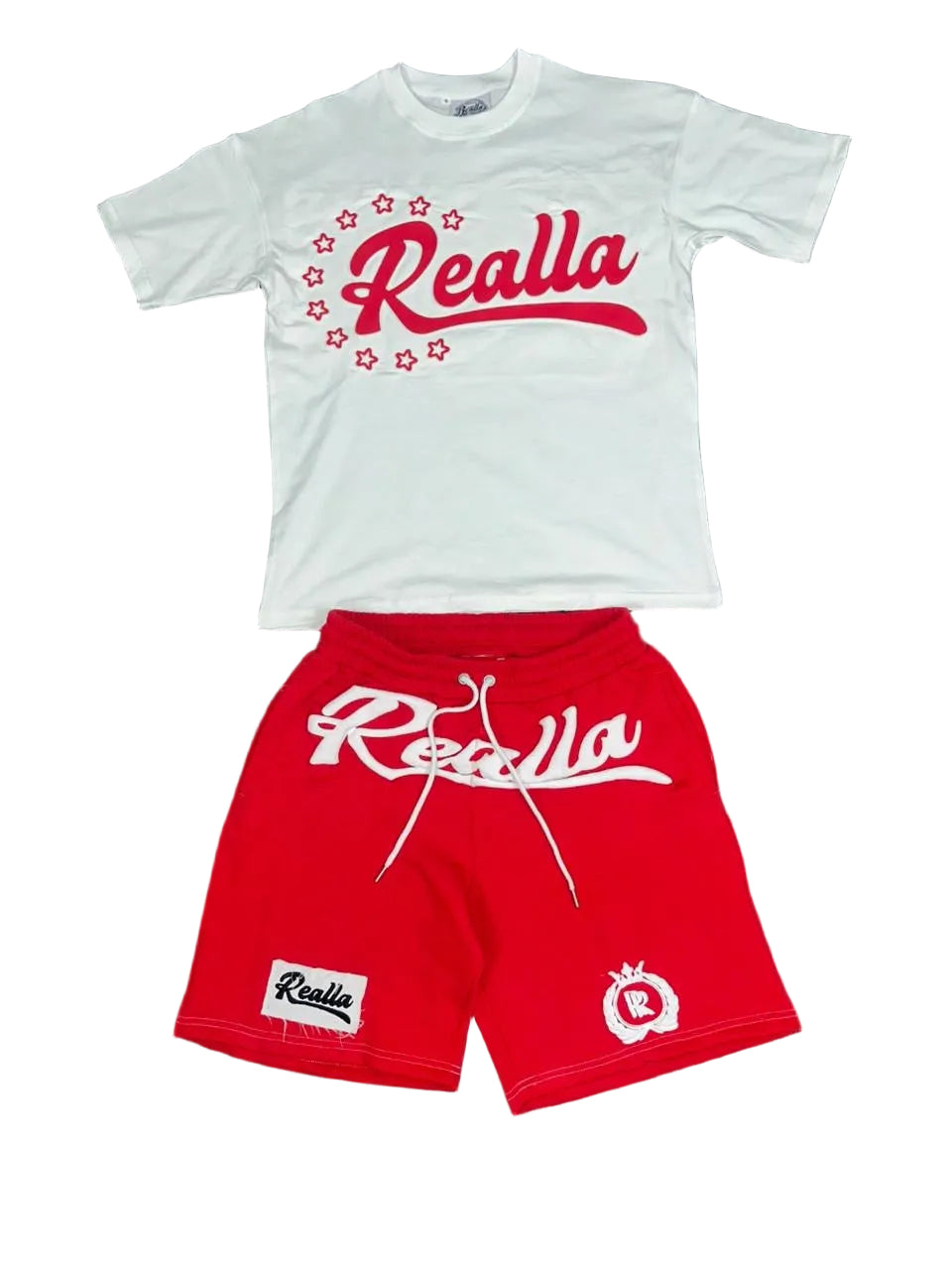 REALLa white t shirt short set