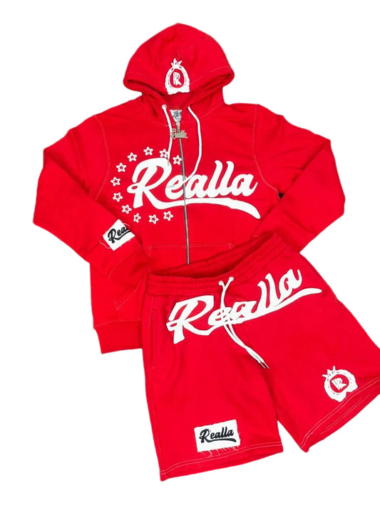 REALLa red short set