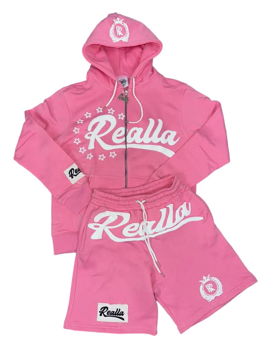 REALLA Pink short set