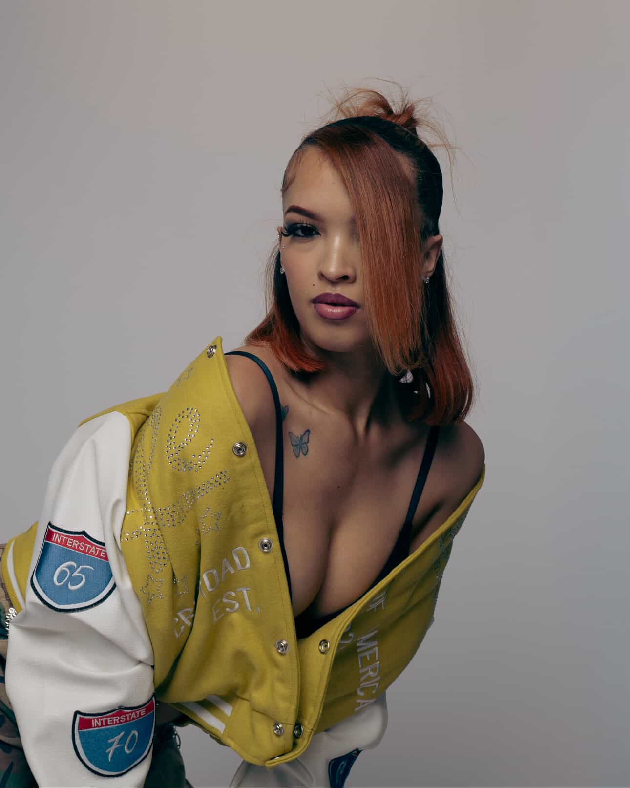 Realla Yellow crop Varsity