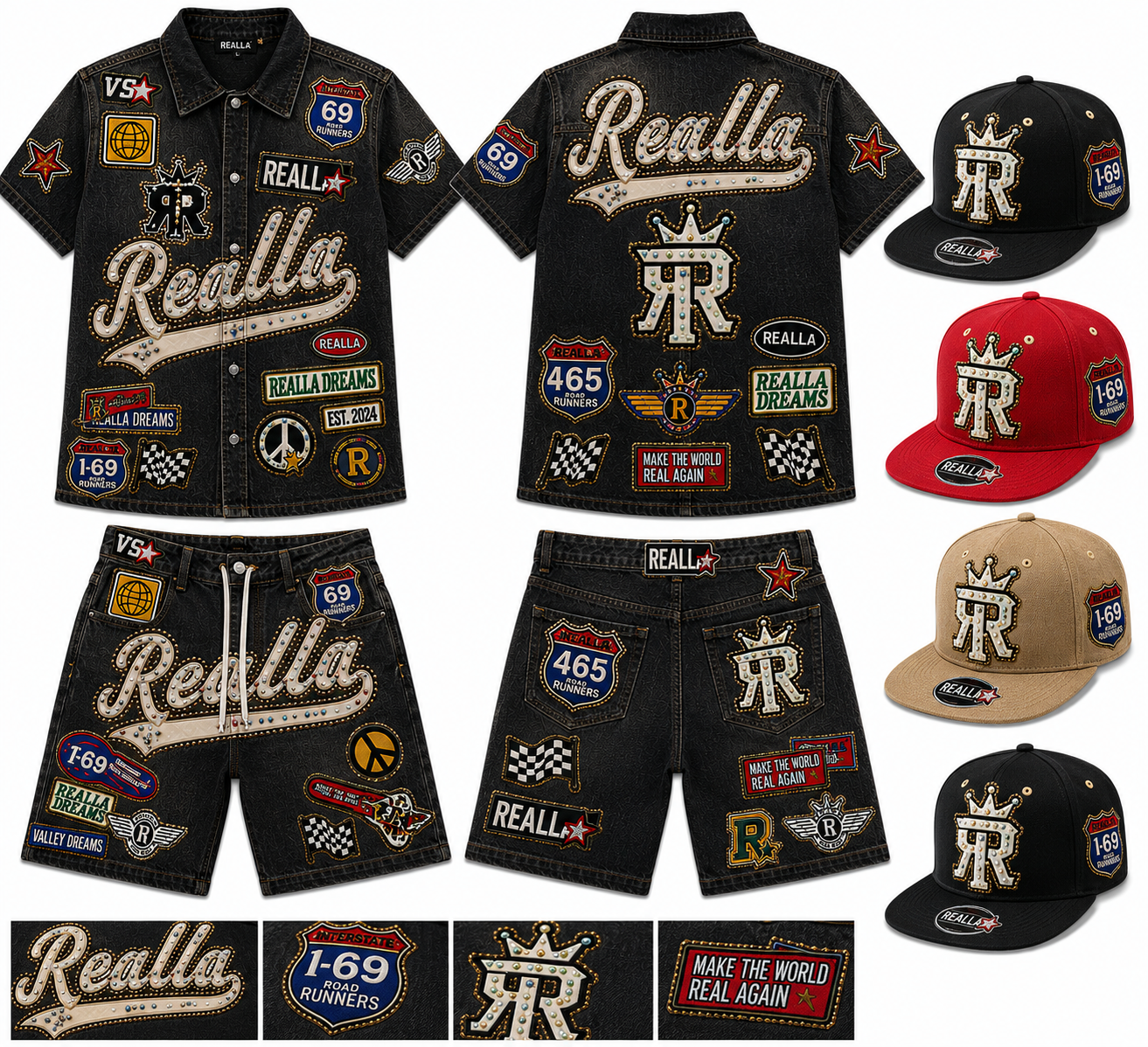 ReallA black Jean fits