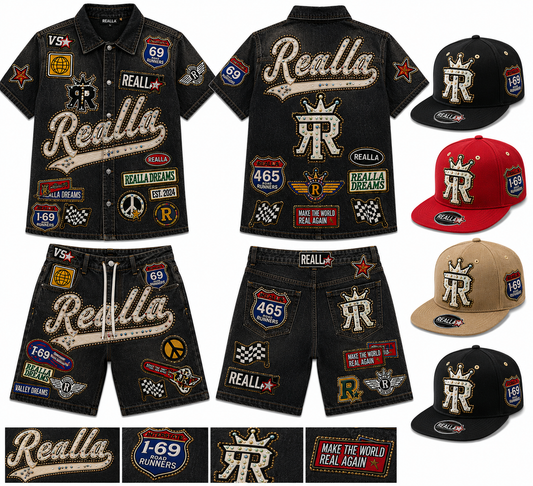 ReallA black Jean fits