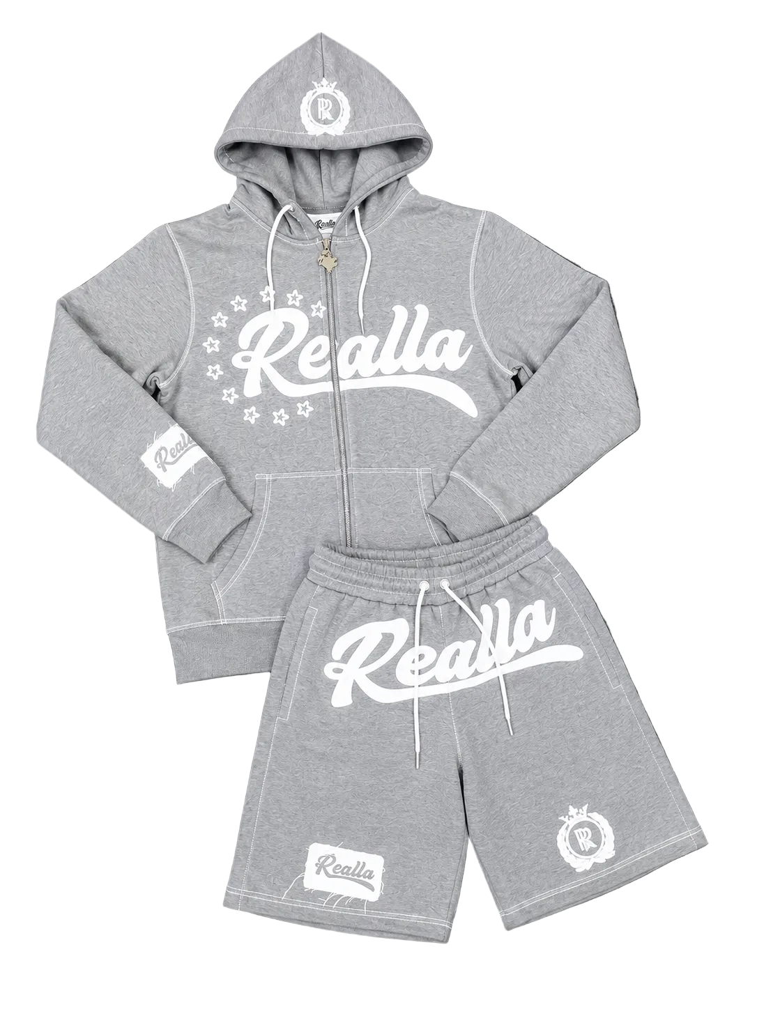 ReallA light grey hoodie short fit