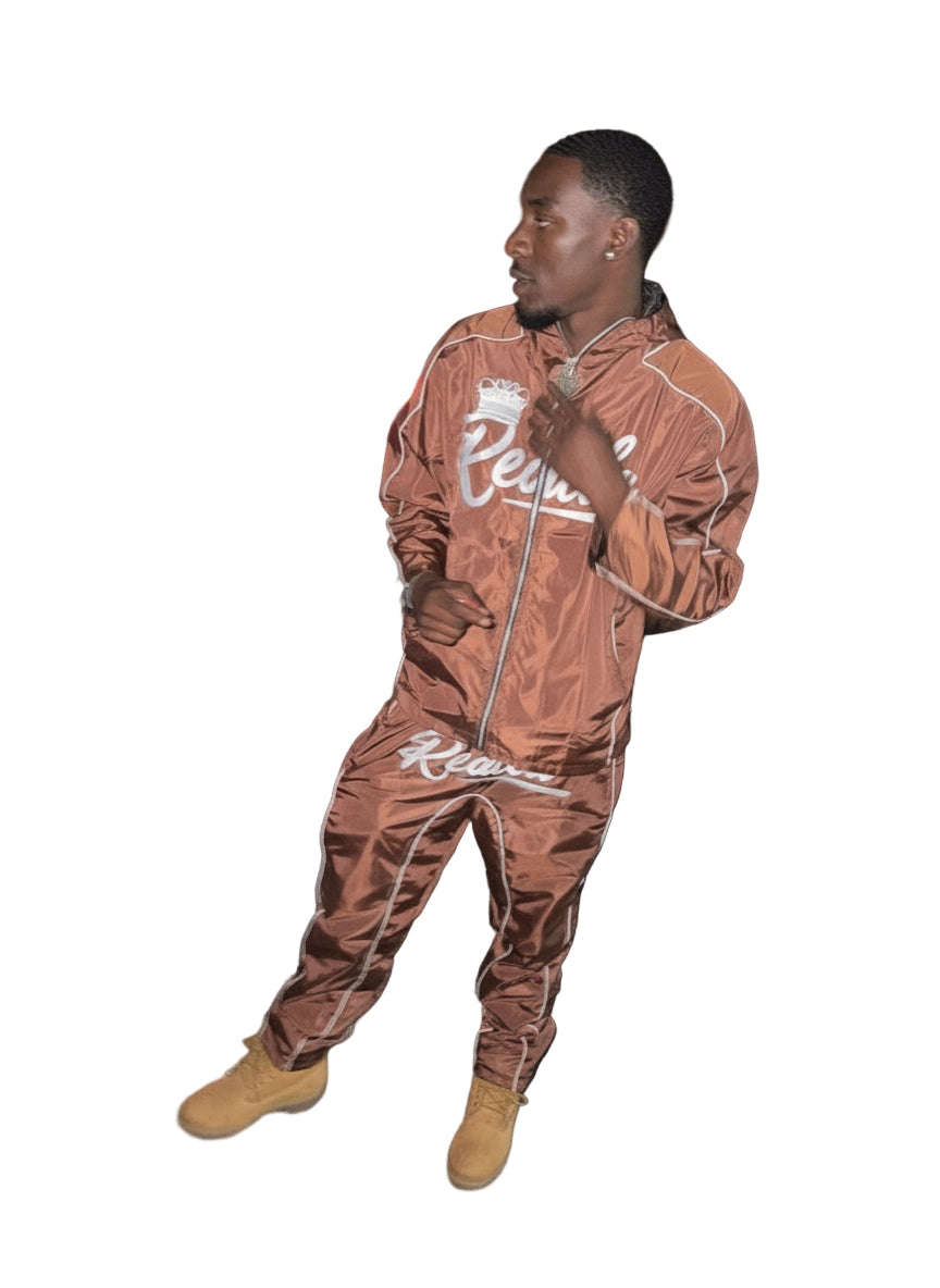 Realla Brown Windbreaker set