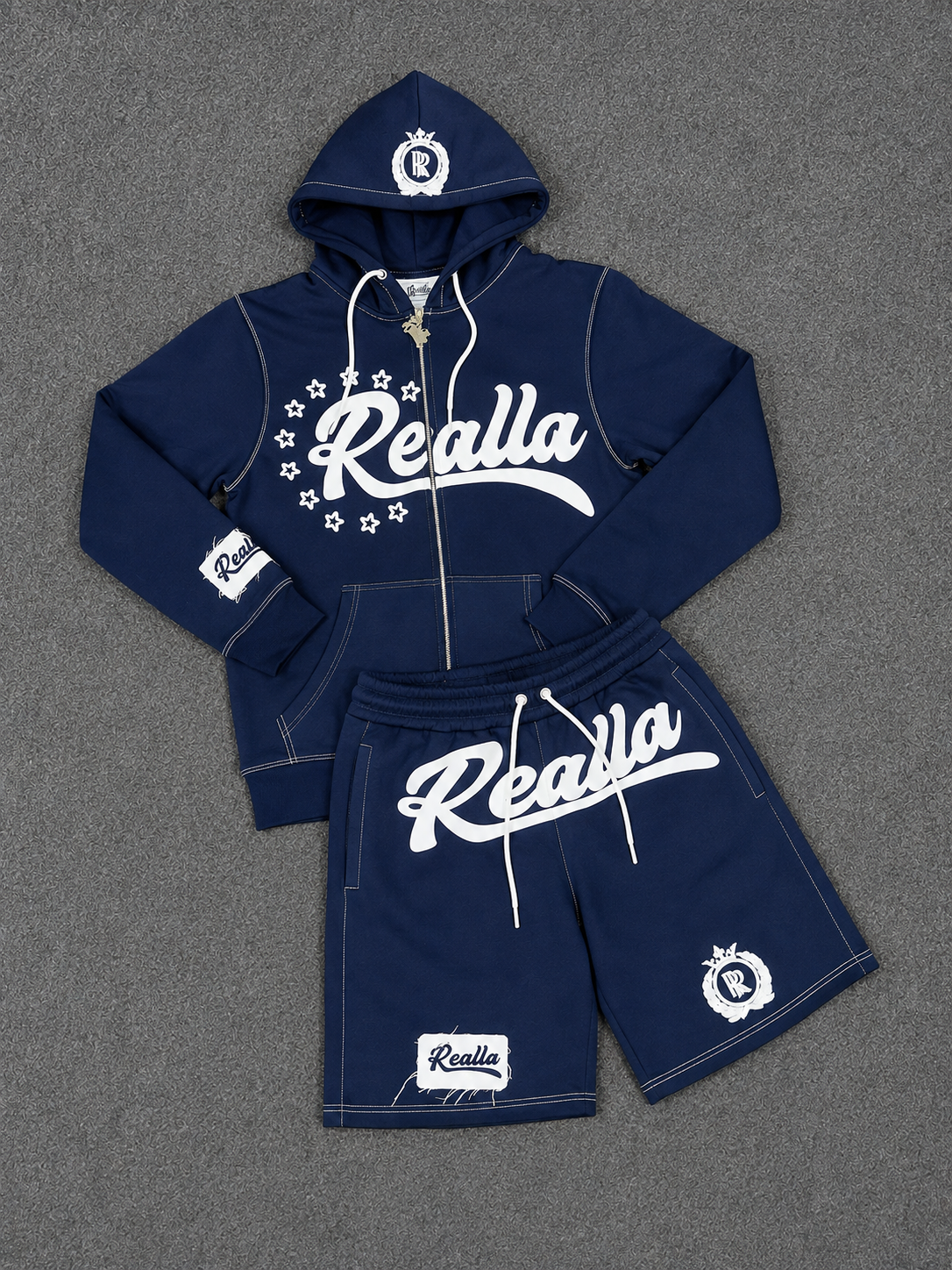 ReallA Navy blue Hoodie short fit